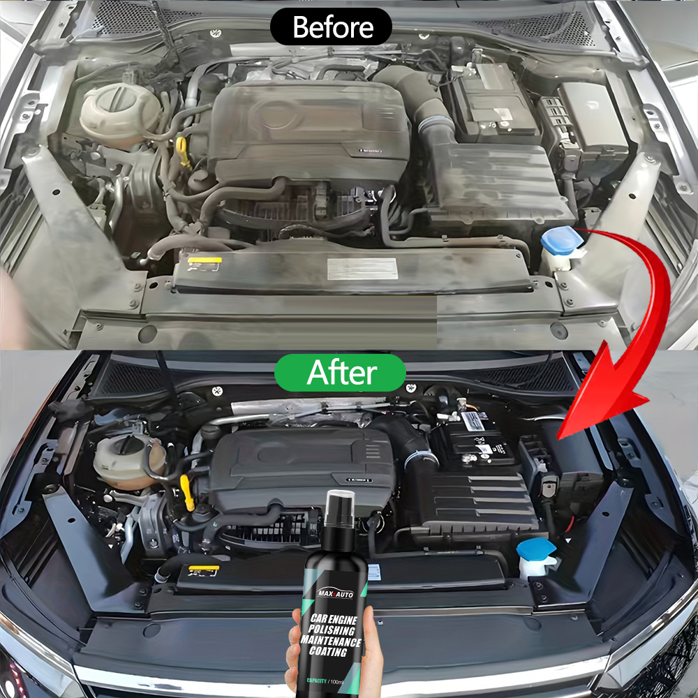 Trim Restorer Plastic - مرمم منظف خليج محرك السيارة يعود