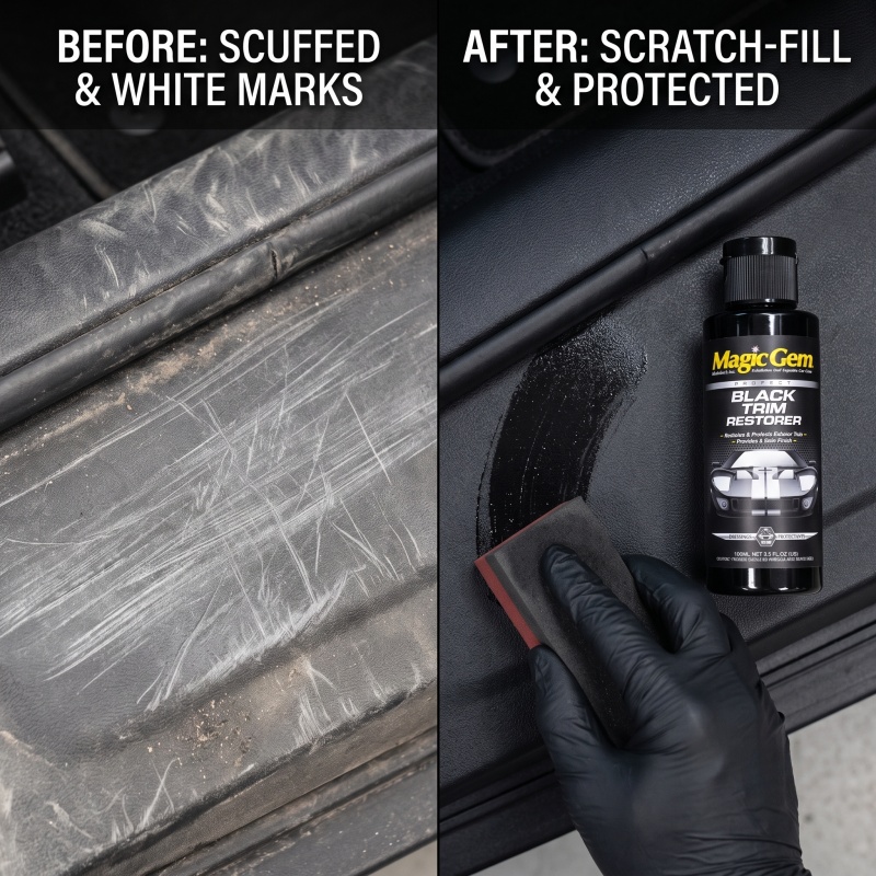 Trim Restorer Plastic - مُجدد البلاستيك للسيارات، سائل مركز طويل