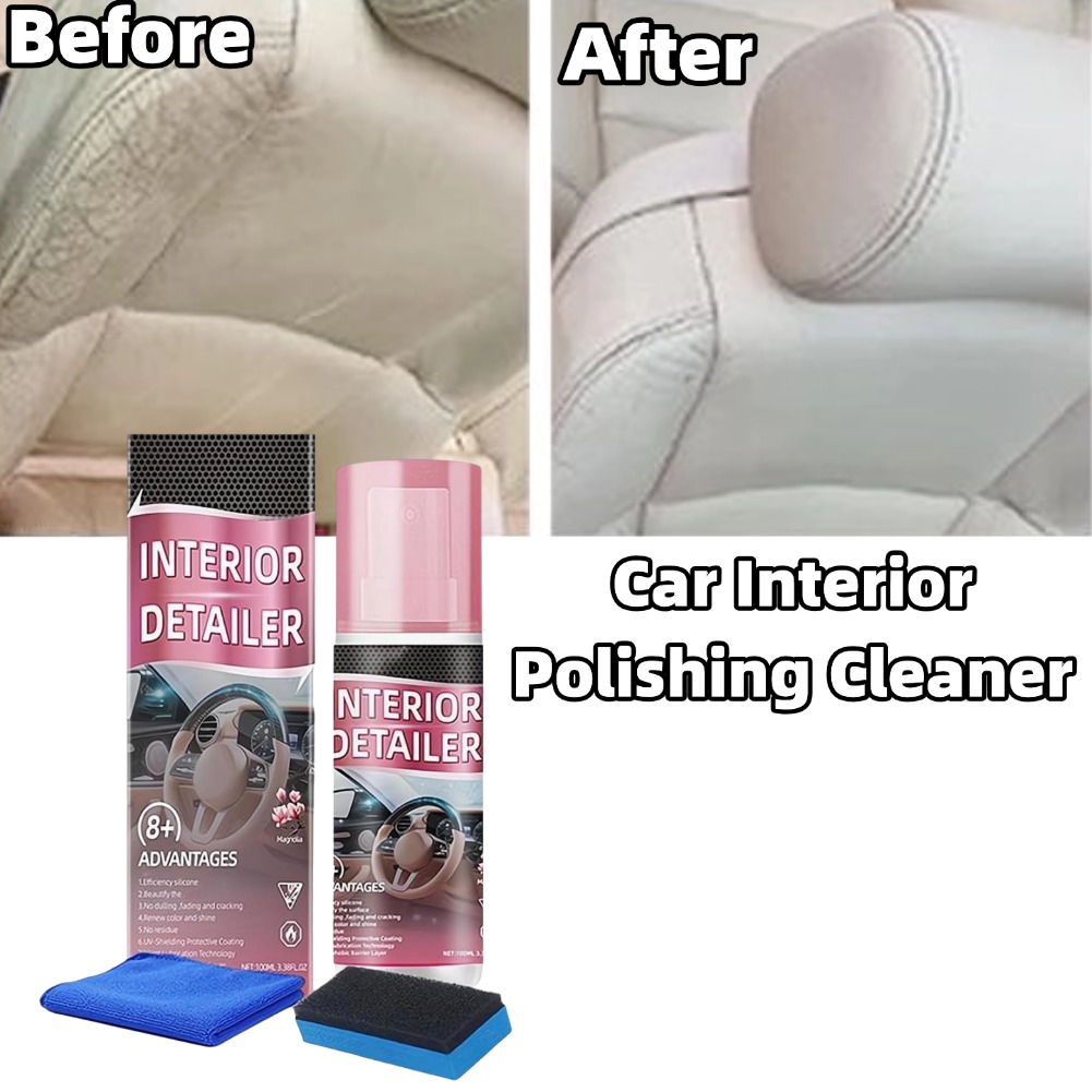منظف وتلميع داخلي للسيارة سعة  - مراجعة Leather Cleaner Interior وسعره