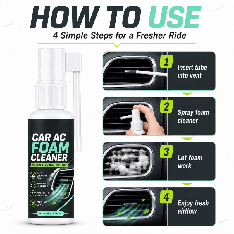 بخاخ تنظيف رغوي مضاد للبكتيريا - مراجعة Odor Eliminator Car وسعره