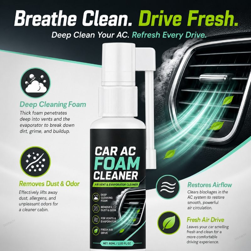 بخاخ تنظيف رغوي مضاد للبكتيريا - مراجعة Odor Eliminator Car وسعره