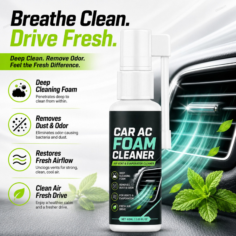 بخاخ تنظيف رغوي مضاد للبكتيريا - مراجعة Odor Eliminator Car وسعره